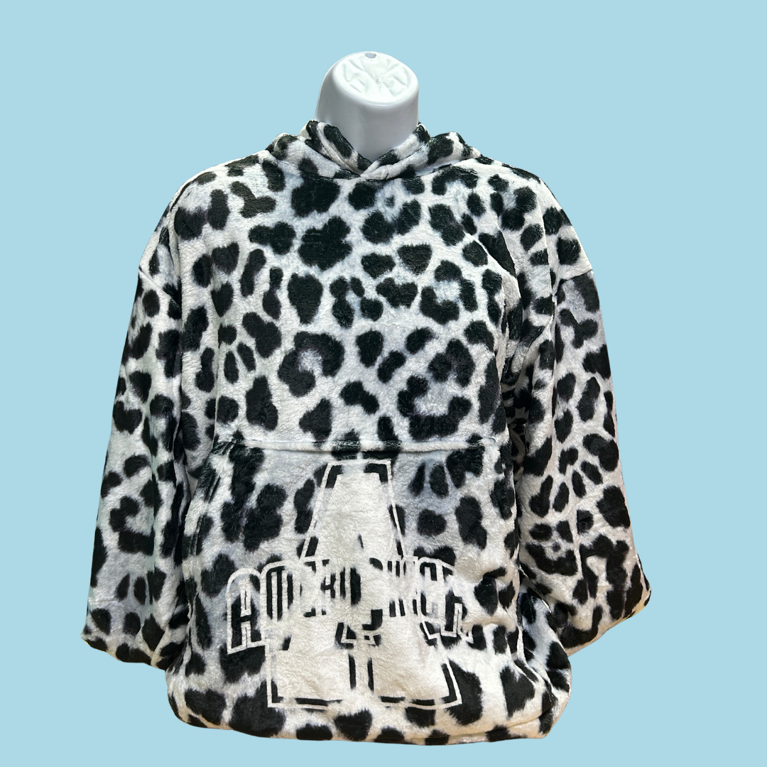 Hooded Blanket Cheetah Print