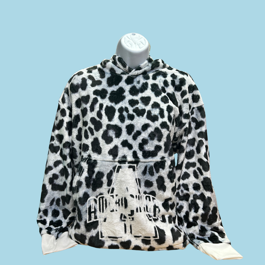 Hooded Blanket Cheetah Print